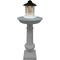 Show in main carousel: Oakland Living Modern Round Cast Bird Bath & Feeder Combo, Grey, 40-in slide 1 of 6