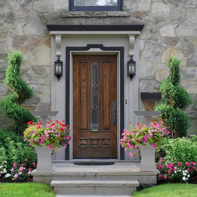Show full view: Oakland Living Modern Square Cast Bird Bath & Planter Vase Combo, Grey, 40-in slide 3 of 8