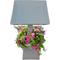 Show in main carousel: Oakland Living Modern Square Cast Bird Bath & Planter Vase Combo, Grey, 40-in slide 4 of 8