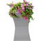 Show in main carousel: Oakland Living Modern Square Cast Bird Bath & Planter Vase Combo, Grey, 40-in slide 6 of 8