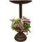Show in main carousel: Oakland Living Ornate Round Cast Bird Bath & Planter Vase Combo, Brown, 35-in slide 1 of 6