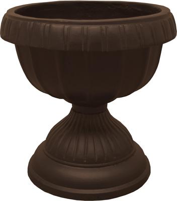 Show full view: Oakland Living Ornate Round Cast Bird Bath & Planter Vase Combo, Brown, 35-in slide 5 of 6