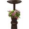 Show in main carousel: Oakland Living Ornate Round Cast Bird Bath & Planter Vase Combo, Brown, 40-in slide 1 of 8