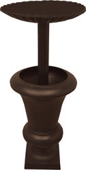 Oakland Living Ornate Round Cast Bird Bath & Planter Vase Combo, Brown, 40-in slide 2 of 8