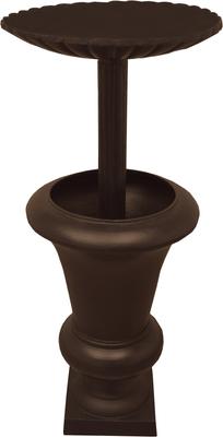 Show full view: Oakland Living Ornate Round Cast Bird Bath & Planter Vase Combo, Brown, 40-in slide 2 of 8