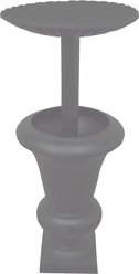 Oakland Living Ornate Round Cast Bird Bath & Planter Vase Combo, Grey, 40-in slide 2 of 8