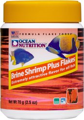 Ocean Nutrition Brine Shrimp Plus Flake Fish Food, 2.5-oz jar