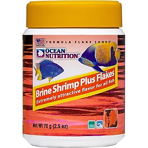 Ocean Nutrition Brine Shrimp Plus Flake Fish Food, 2.5-oz jar