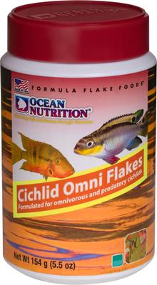 Show full view: Ocean Nutrition Cichlid Omni Flake Fish Food, 5.5-oz jar slide 4 of 5