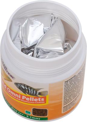 Show full view: Ocean Nutrition Cichlid Omni Pellets Fish Food, 3.5-oz jar slide 6 of 8