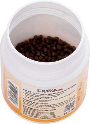 Show full view: Ocean Nutrition Cichlid Omni Pellets Fish Food, 3.5-oz jar slide 7 of 8