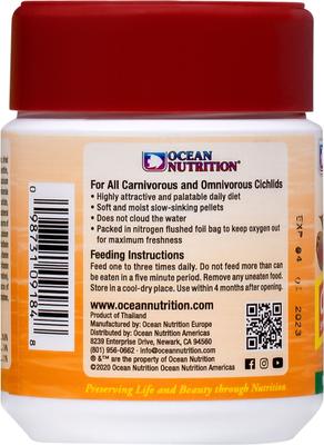 Show full view: Ocean Nutrition Cichlid Omni Pellets Fish Food, 3.5-oz jar slide 3 of 8