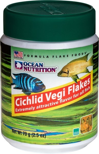 Ocean Nutrition Cichlid Vegi Pellets Fish Food, 3.5-oz jar