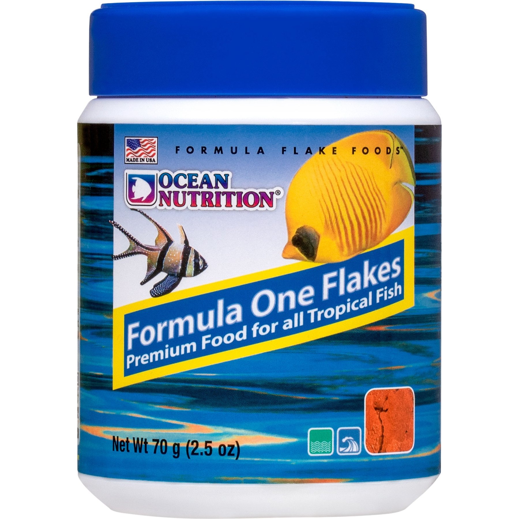 Ocean Nutrition Formula One Flake Fish Food, 2.5-oz jar