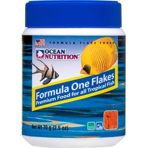Ocean Nutrition Formula One Flake Fish Food, 2.5-oz jar
