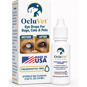 OcluVet Dog & Cat Eye Drops, 16-ml bottle