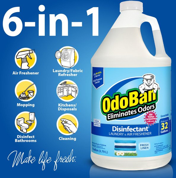 OdoBan Concentrate Fresh Linen Disinfectant, 1-gal