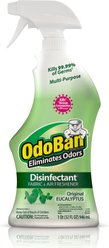 OdoBan Disinfectant Fabric & Air Freshener Spray, Eucalyptus Scent, 32-fl oz bottle