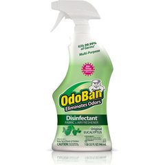 OdoBan Disinfectant Fabric & Air Freshener Spray, Eucalyptus Scent, 32-fl oz bottle