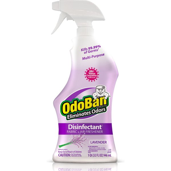 OdoBan Disinfectant Fabric & Air Freshener Spray, Eucalyptus Scent