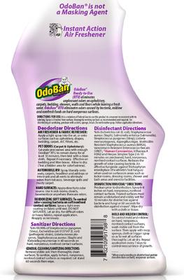 Show full view: OdoBan Disinfectant Fabric & Air Freshener Spray, Lavender Scent, 32-fl oz bottle slide 2 of 9