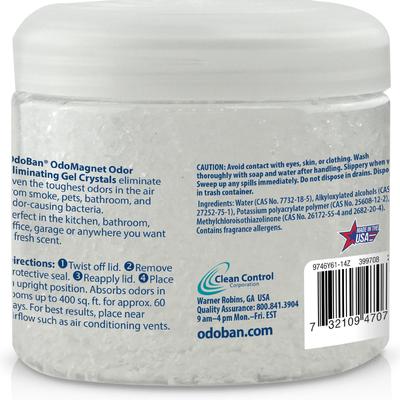 Show full view: OdoBan OdoMagnet Odor Eliminator Fresh Air Gel Crystals Deodorizer, 14-oz jar slide 2 of 5