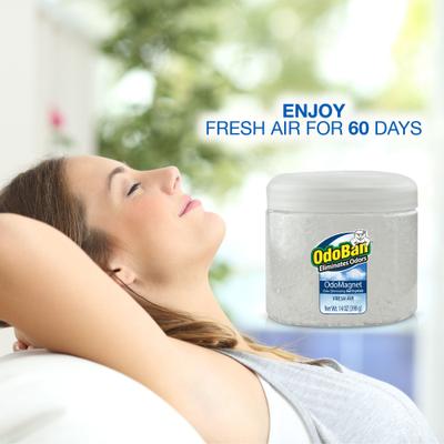 Show full view: OdoBan OdoMagnet Odor Eliminator Fresh Air Gel Crystals Deodorizer, 14-oz jar slide 3 of 5