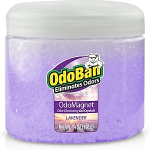 OdoBan OdoMagnet Odor Eliminator Lavender Gel Crystals Deodorizer, 14-oz jar