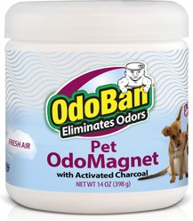 OdoBan OdoMagnet Pet Odor Eliminator Fresh Air Activated Charcoal Deodorizer, 14-oz jar