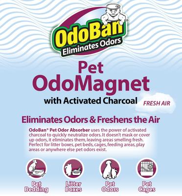 Show full view: OdoBan OdoMagnet Pet Odor Eliminator Fresh Air Activated Charcoal Deodorizer, 14-oz jar slide 4 of 6
