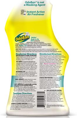 Show full view: OdoBan Ready-to-Use Lemon Disinfectant Spray, 32-fl oz bottle slide 2 of 6