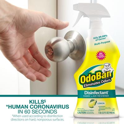 Show full view: OdoBan Ready-to-Use Lemon Disinfectant Spray, 32-fl oz bottle slide 5 of 6