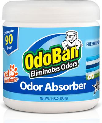 Show full view: OdoBan Solid Odor Absorber Fresh Linen Deodorizer, 14-oz jar slide 1 of 6