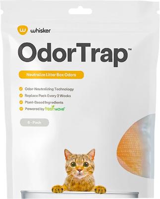 Show full view: Whisker OdorTrap Packs Cat Litter Box Filters, 6 count slide 1 of 6