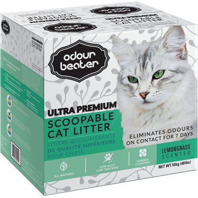 Odour Beater Odour Beater Lemongrass Cat Litter, 40-lb bag