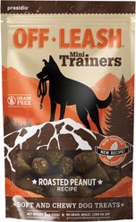 Off Leash Mini Trainers Roasted Peanut Soft & Chewy Dog Treats, 5-oz pouch