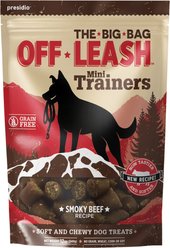 Off Leash Mini Trainers Smoky Beef Soft & Chewy Dog Treats, 12-oz pouch