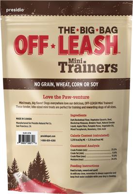 Show full view: Off Leash Mini Trainers Smoky Beef Soft & Chewy Dog Treats, 12-oz pouch slide 3 of 5