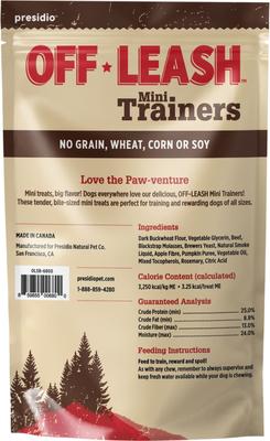 Show full view: Off Leash Mini Trainers Smoky Beef Soft & Chewy Dog Treats, 5-oz pouch slide 3 of 5
