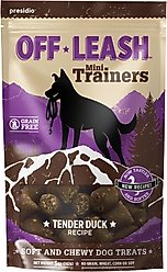 Off Leash Mini Trainers Tender Duck Soft & Chewy Dog Treats, 5-oz pouch