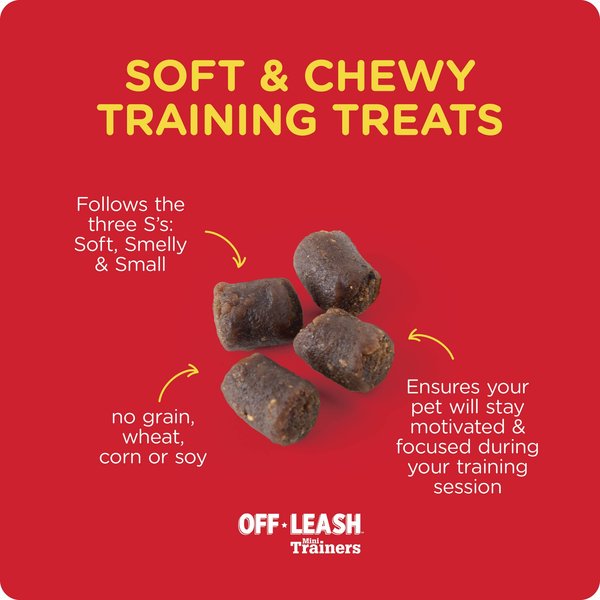 Off Leash Mini Trainers Smoky Beef Soft & Chewy Dog Treats