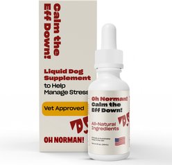 OH NORMAN CALM THE EFF DOWN! Calming Supplement for Dogs, 1-fl oz bottle