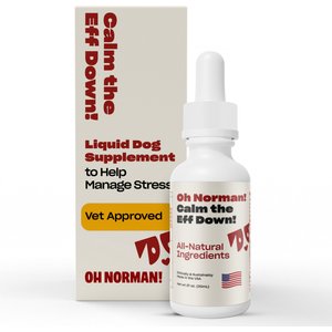 OH NORMAN CALM THE EFF DOWN! Calming Supplement for Dogs, 1-fl oz bottle