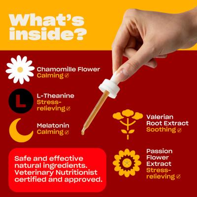 Show full view: OH NORMAN CALM THE EFF DOWN! Calming Supplement for Dogs, 1-fl oz bottle slide 3 of 12