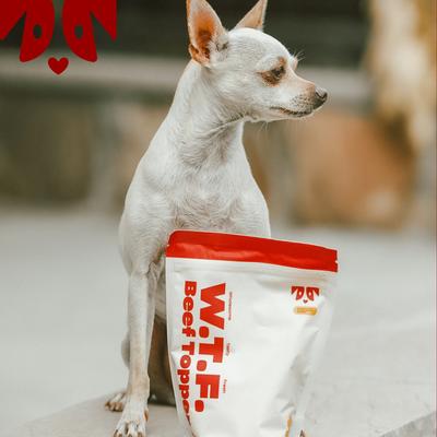 Show full view: OH NORMAN WTF Beef High Protein Dog Food Topper, 7.05-oz pouch slide 8 of 11