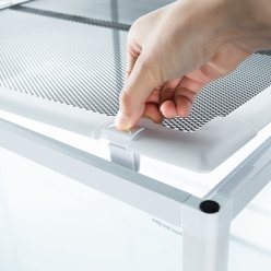 OiiBO 120-gal Large Tempered Glass Reptile Terrarium Habitat, White slide 2 of 6