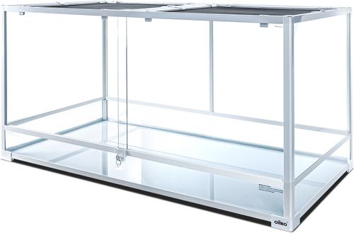 Show full view: OiiBO 120-gal Large Tempered Glass Reptile Terrarium Habitat, White slide 2 of 7