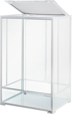 Show full view: OiiBO 2-in-1 Glass Screen & Mesh Ventilation Double Hinge Door Reptile Terrarium, Large, 55-gal, White slide 5 of 11