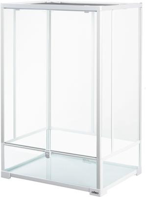 Show full view: OiiBO 2-in-1 Glass Screen & Mesh Ventilation Double Hinge Door Reptile Terrarium, Large, 55-gal, White slide 6 of 11