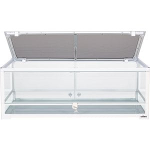 OiiBO Full Glass Front Opening Reptile Tank Terrarium, 35-gal